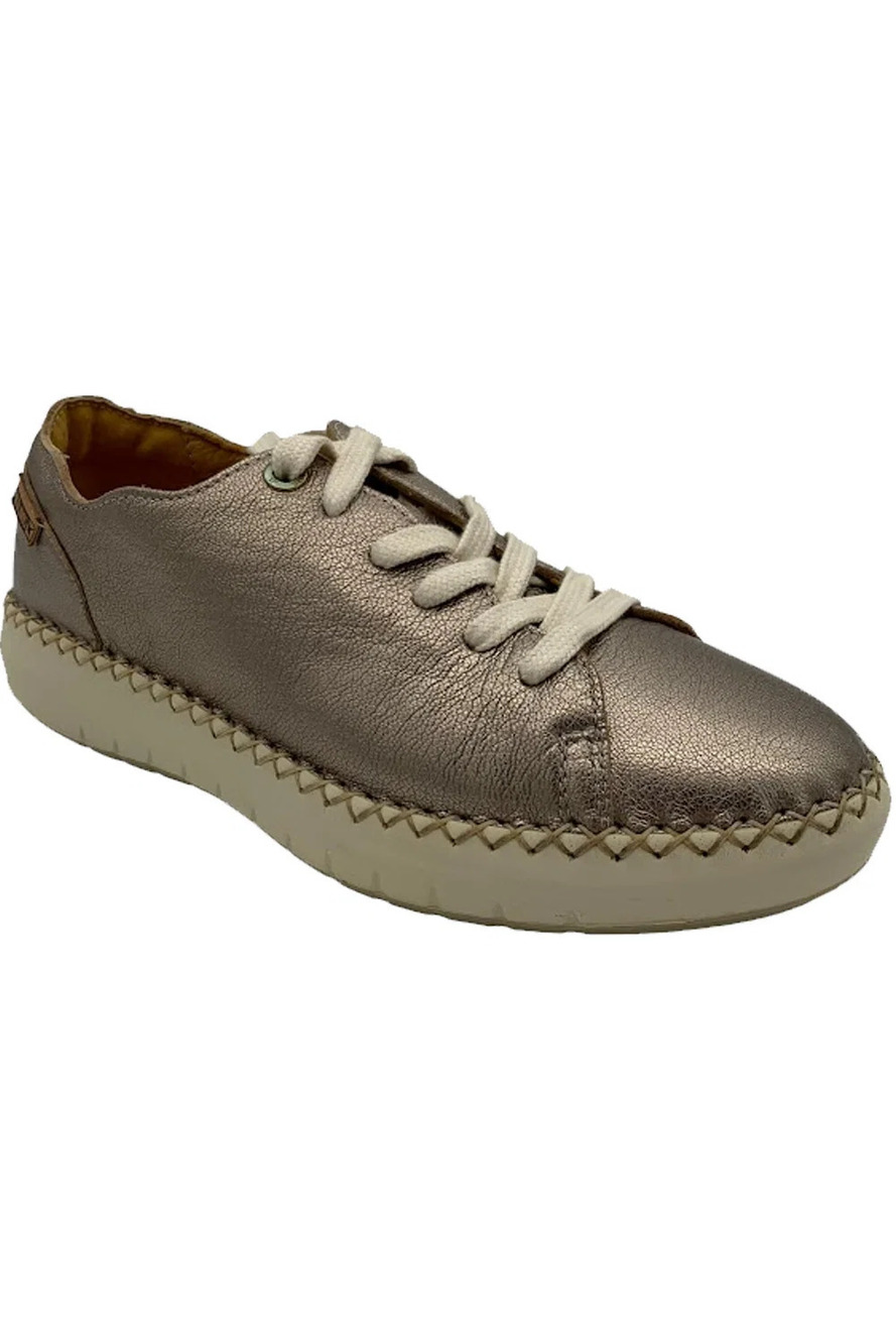 Pikolinos Leather Sneakers Mesina Stone - Medium
